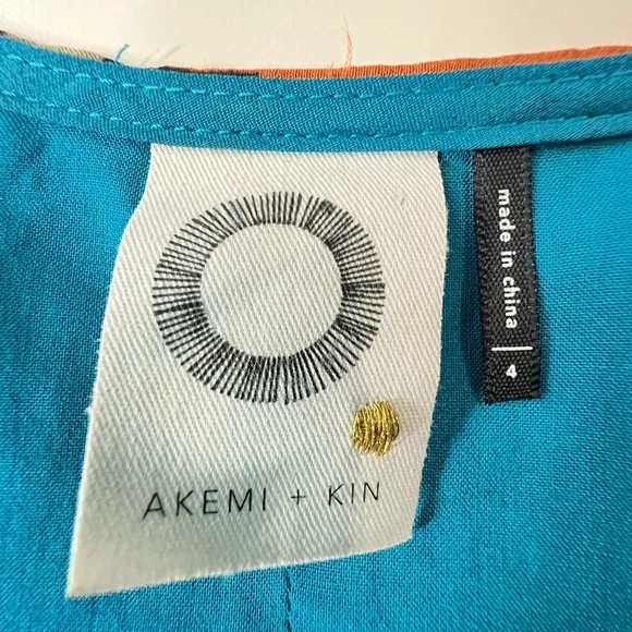 ANTHROPOLOGIE AKEMI + KIN Tanvi 100% Silk Column Dress Sz 4 - Picture 11 of 12